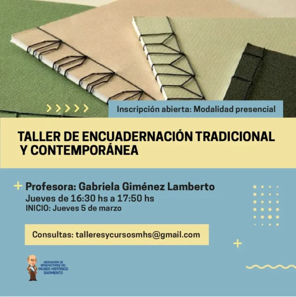 Taller de encuadernación tradicional y contemporánea