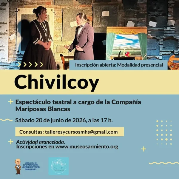 Chivilcoy: Espectáculo teatral a cargo de la Compañía Mariposas Blancas