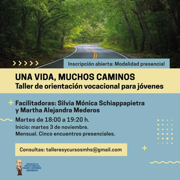 Una vida, muchos caminos: Taller de orientación vocacional para jóvenes