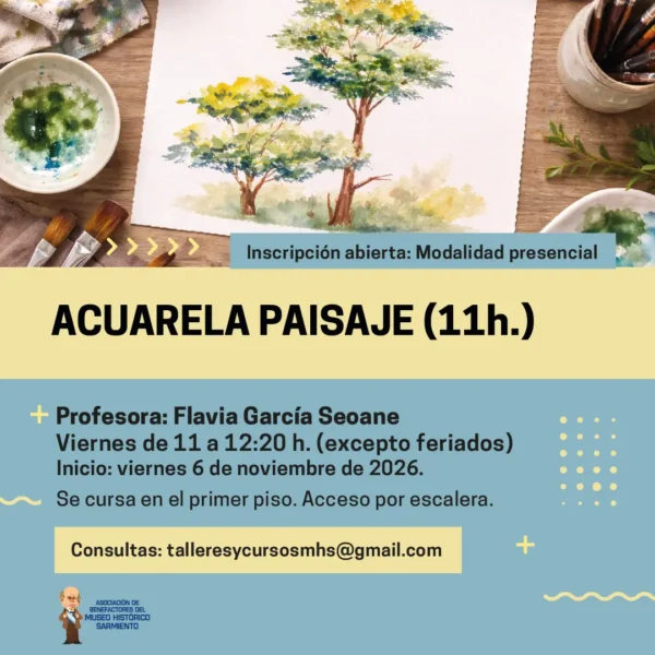 Acuarela Paisaje (11.00 hs)